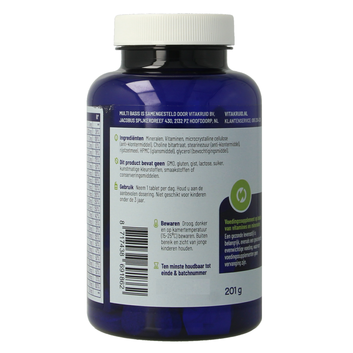 Vitakruid Multi Basis met natuurlijke vormen 90.00 Tabletten