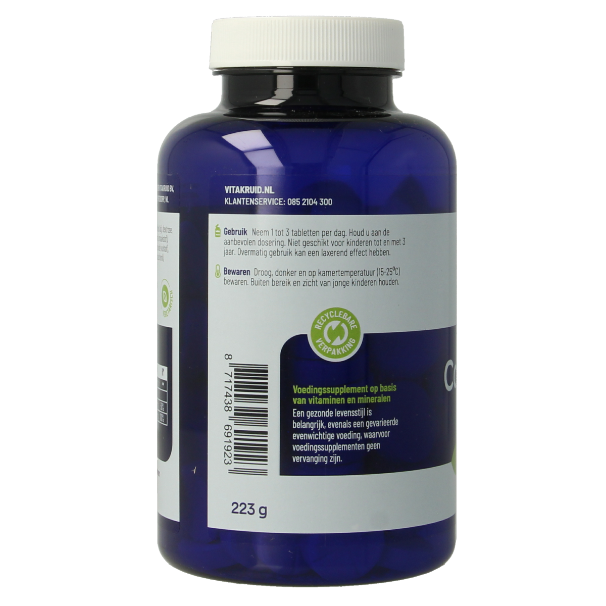 Vitakruid Calcium 400 & D3 uit duurzame Rode Alg Aquamin TG 90.00 Kauwtabletten