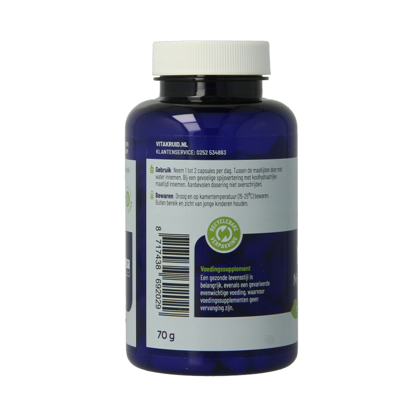 Vitakruid NAC 600 mg N-Acetyl-L-Cysteine 90.00 Vegetarische capsules