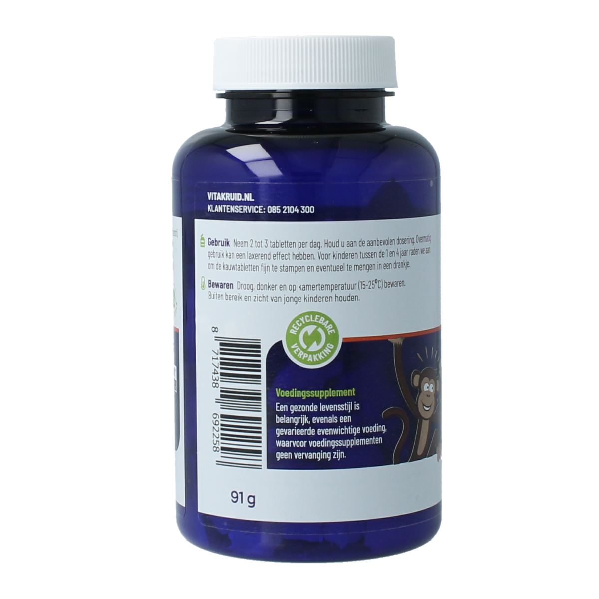 Vitakruid Magnesium junior 90.00 Kauwtabletten