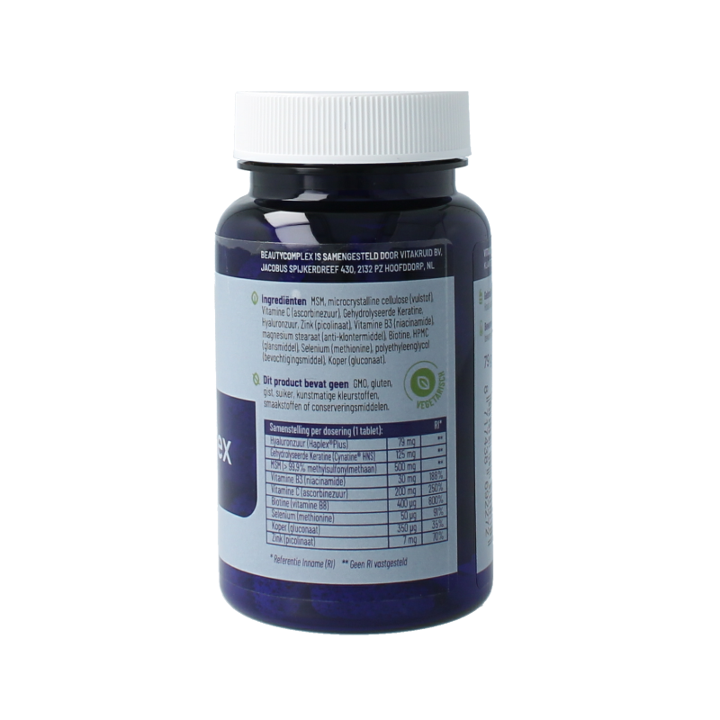 Vitakruid BeautyComplex met Keratine Hyaluronzuur & biotine 60 Tabletten