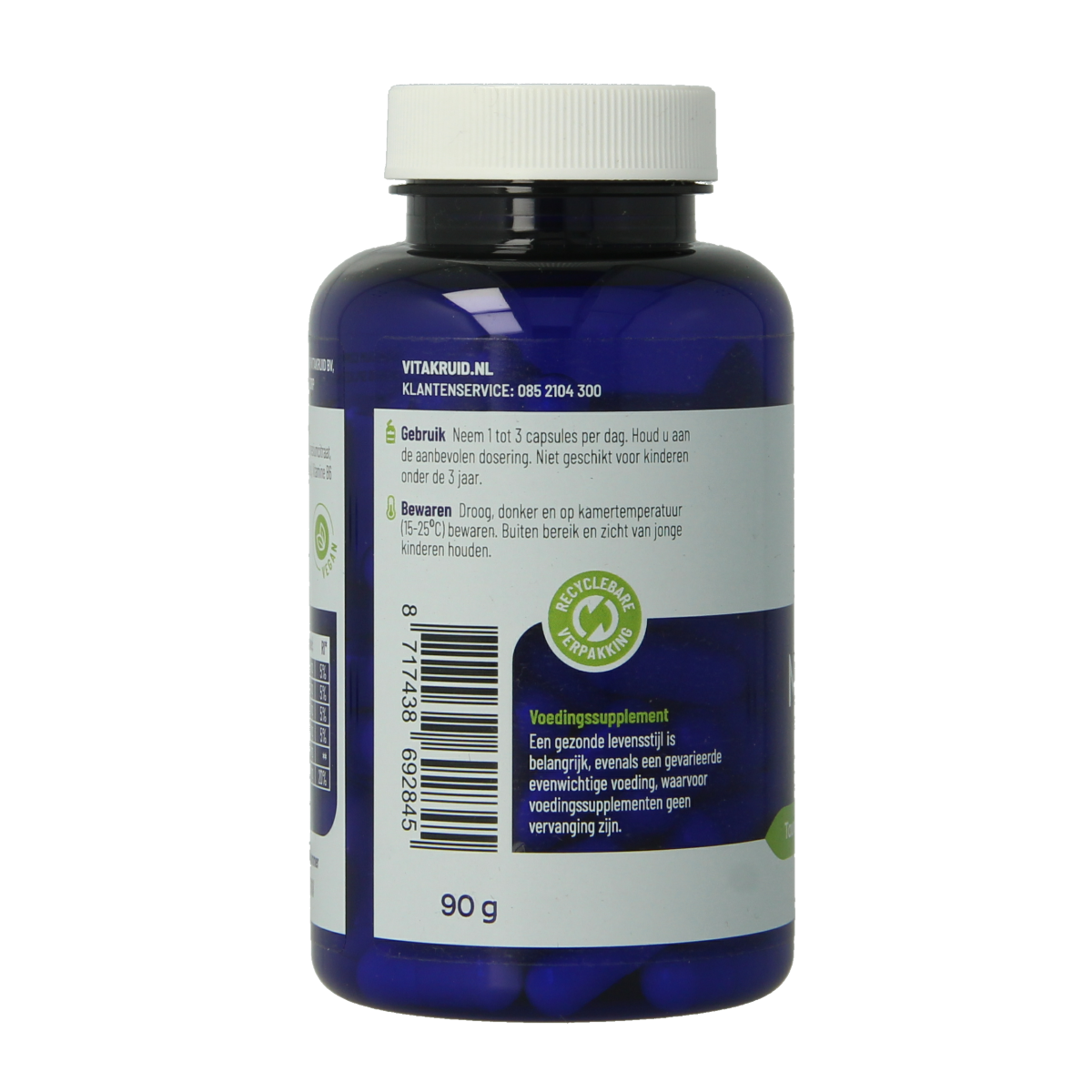 Vitakruid Magnesium Complex Tauraat Malaat Bisglycinaat 90.00 Vegetarische capsules