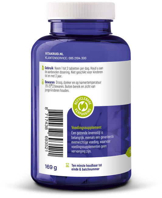 Vitakruid Magnesium sport bisglycinaat malaat&tri-dicitraat 90 Tabletten