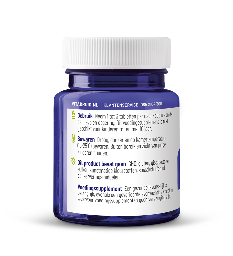 Vitakruid Vitamine D3 25mcg & K2 40mcg 90 Tabletten