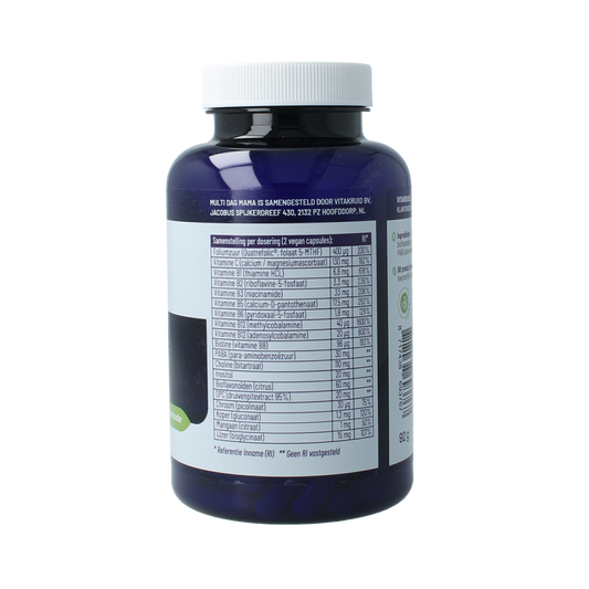 Vitakruid Multi dag mama vegan 180.00 Vegetarische capsules