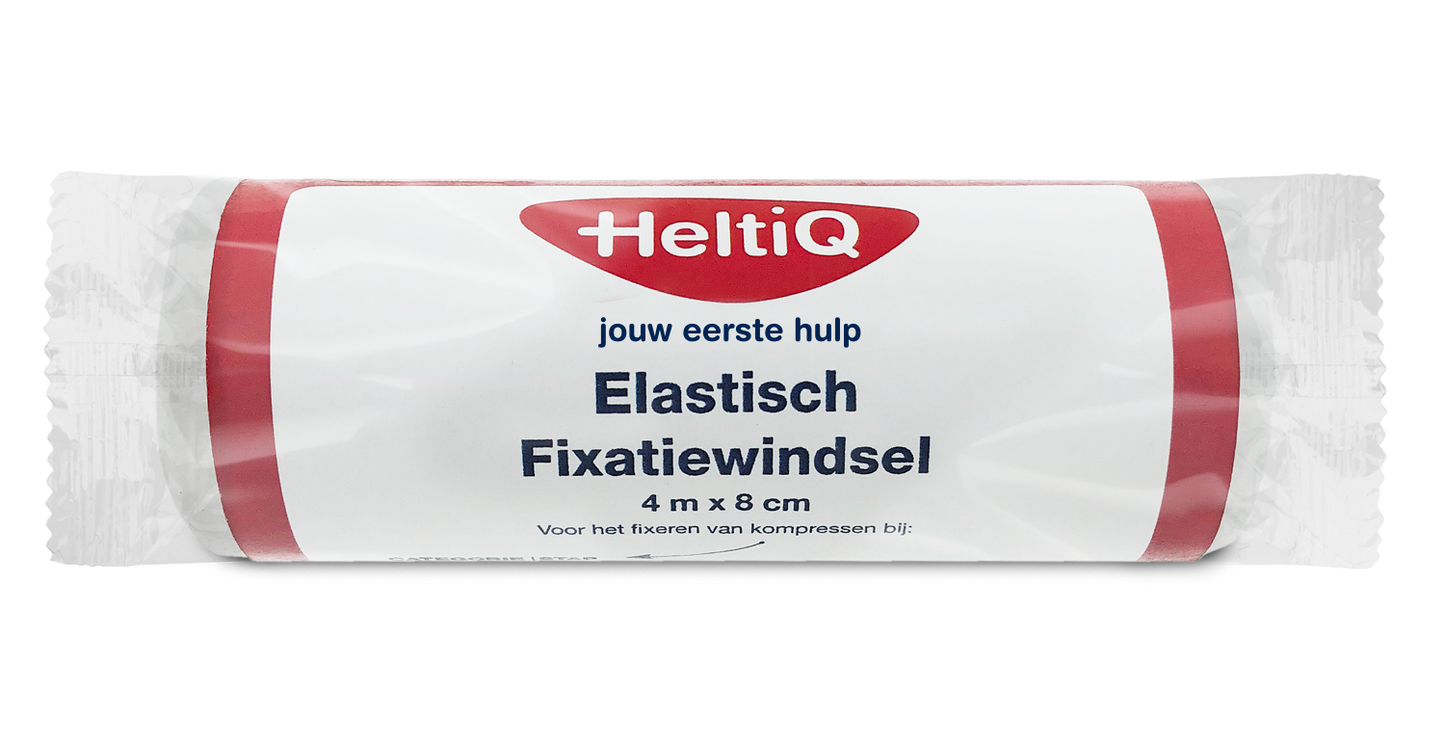 Heltiq Elastisch fixatiewindsel 4m x 8cm 1.00 Stuks