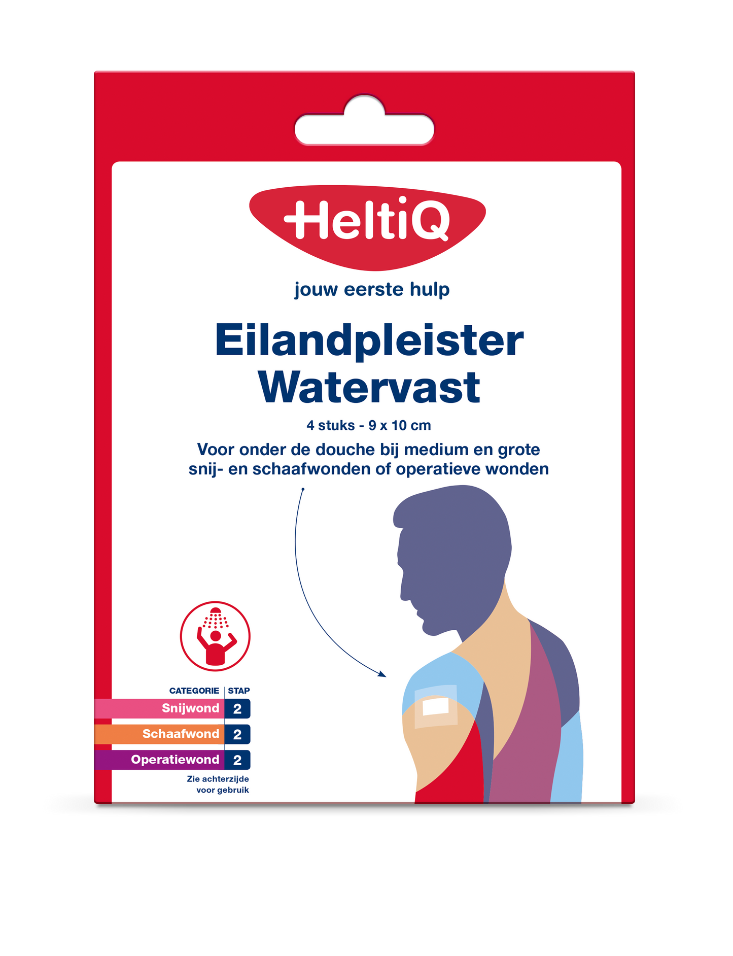 Heltiq Eilandpleister watervast 9 x 10cm 4.00 Stuks