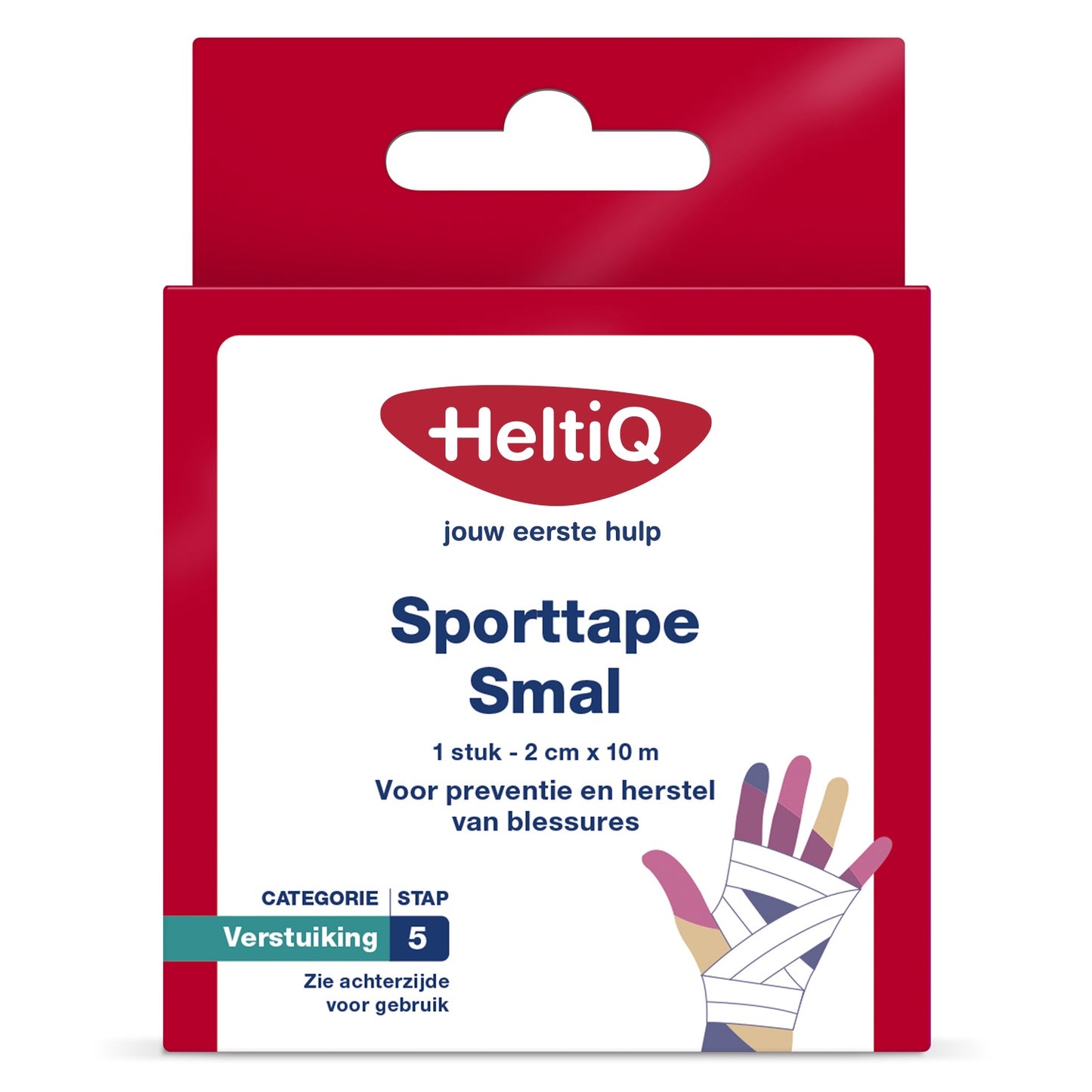 Heltiq Sporttape smal 2cm x 10m 1.00 Stuks
