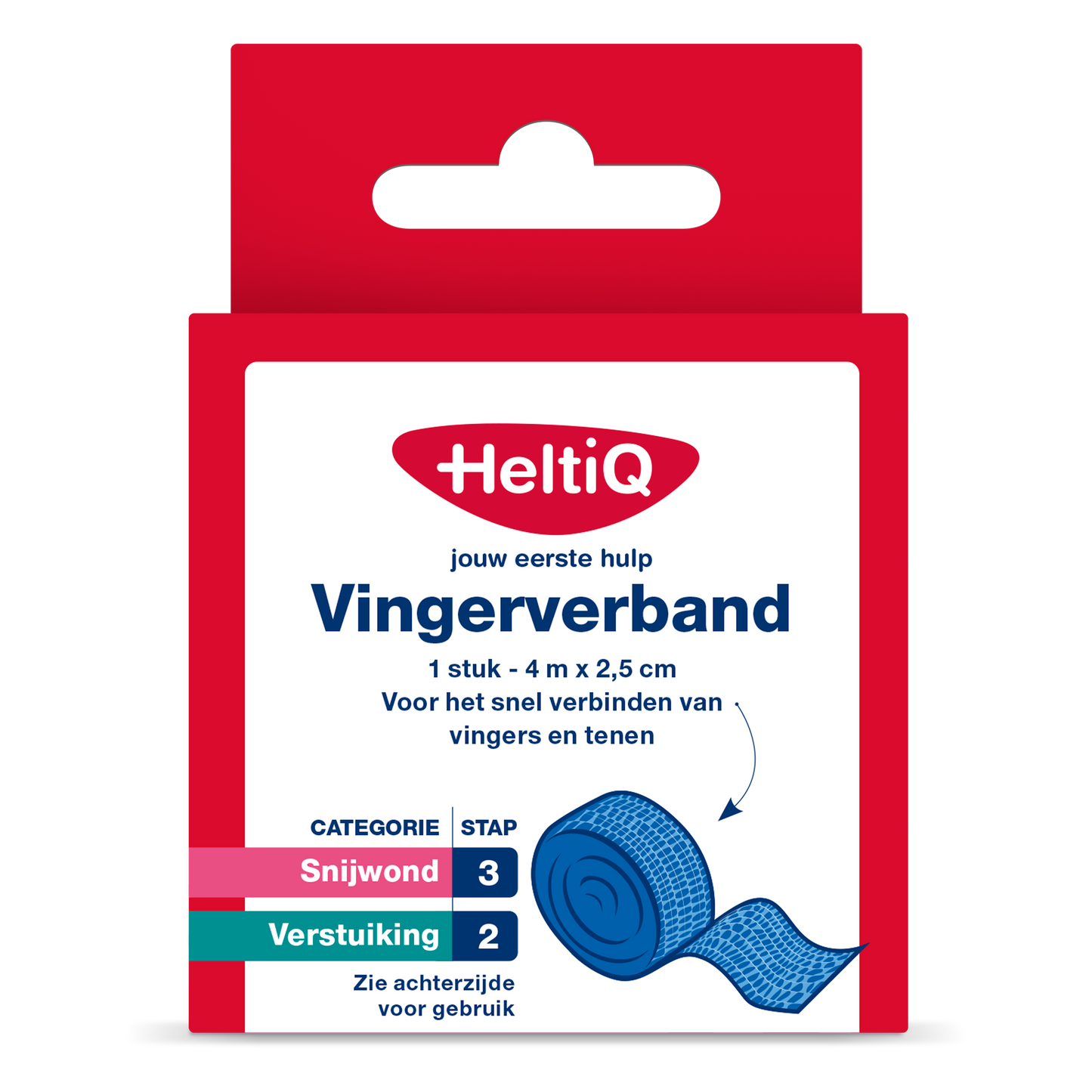 Heltiq Vingerverband 4m x 2.5cm 1.00 Stuks