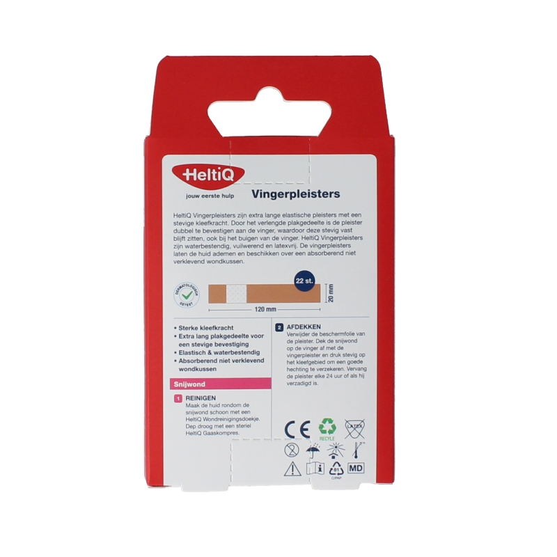Heltiq Vingerpleisters 120x20mm 22.00 Stuks