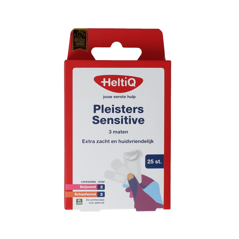 Heltiq Pleisters sensitive 3 maten 25 Stuks