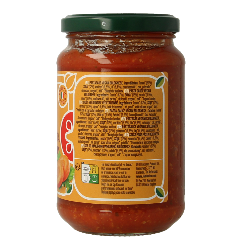 Bioidea Pastasaus vegetarisch bolognese bio 340 Gram