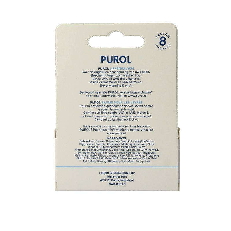 Purol Purol lipbalm blister 5 Milliliter