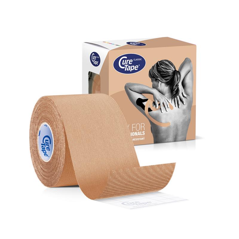 Cure Tape Kinesiotape beige 5cm x 5m 1.00 Stuks