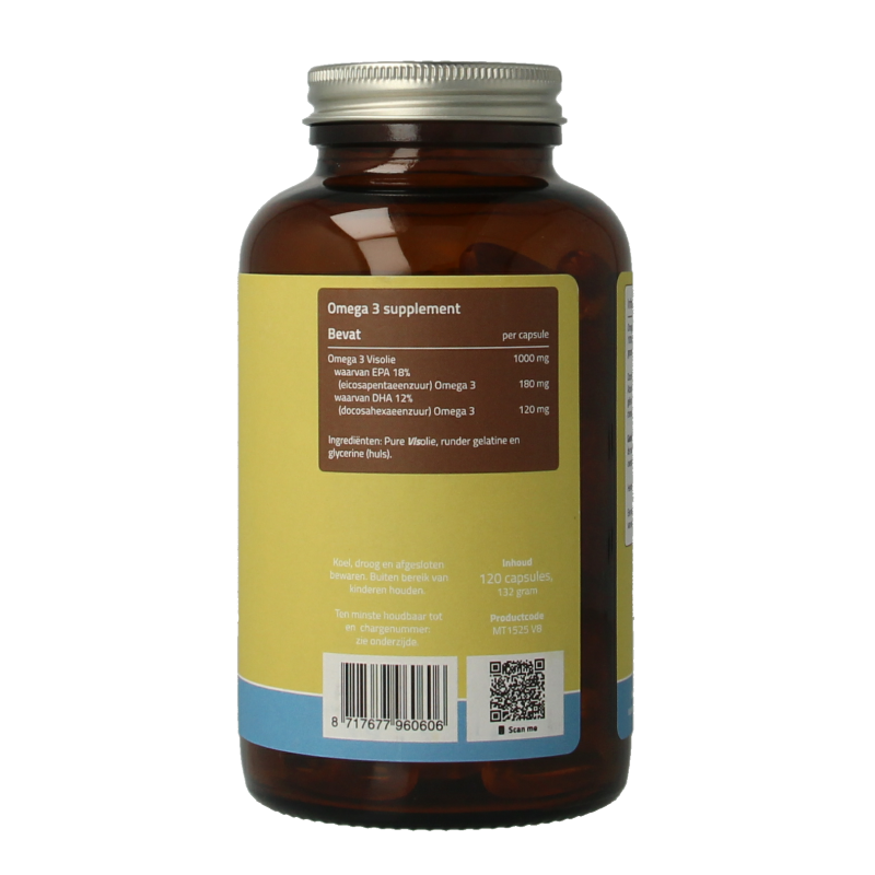 Mattisson Omega 3 visolie 18% EPA 12% DHA 1000mg 120 Capsules