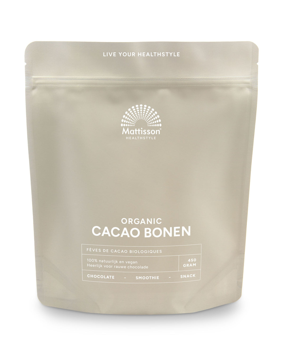 Mattisson Cacao bonen raw bio 450.00 Gram