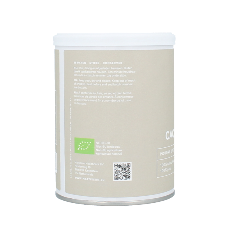 Mattisson Cacao poeder bio 100 Gram