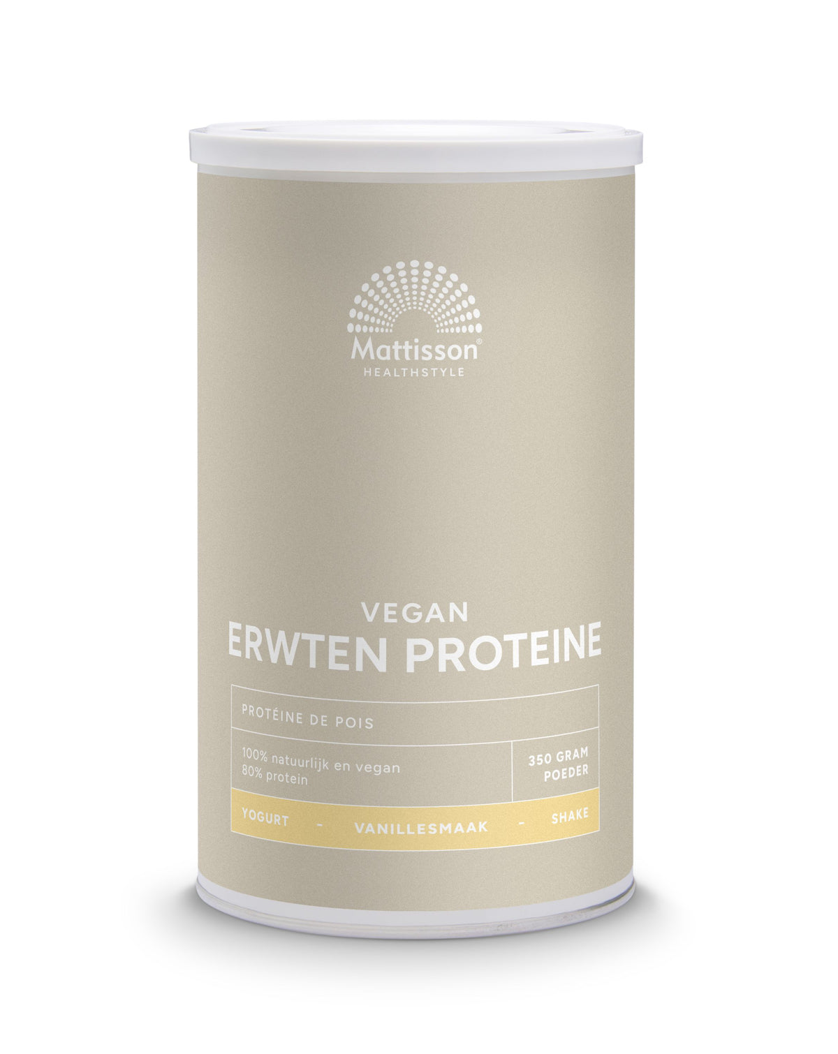 Mattisson Absolute erwten proteine vanille vegan 350.00 Gram