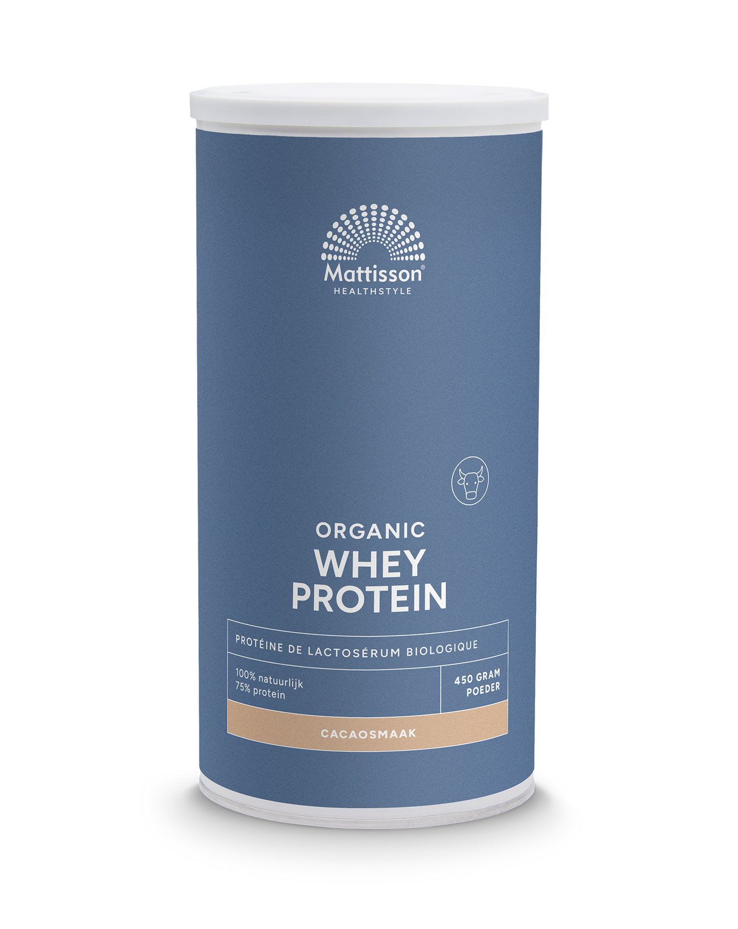 Mattisson Wei whey proteine cacao 75% bio 450 Gram