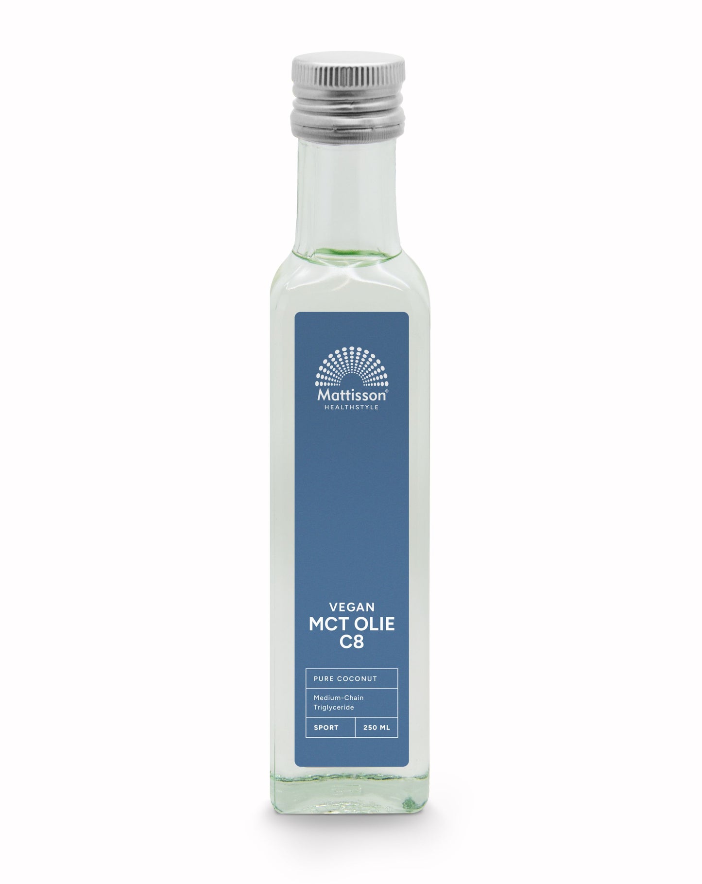 Mattisson MCT olie C8 - coconut pure - 99% caprylic acid 250 Milliliter
