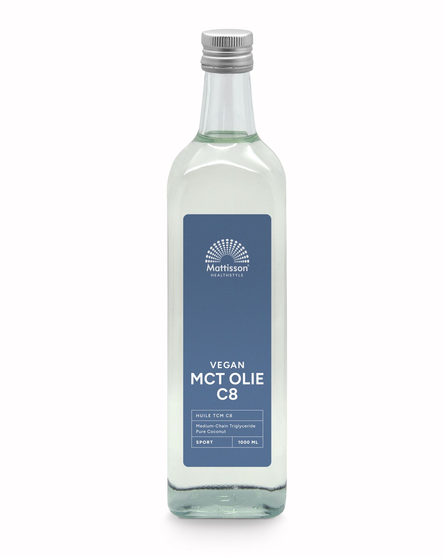Mattisson MCT olie C8 - coconut pure - 99% caprylic acid 1.00 Liter