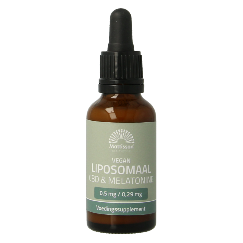 Mattisson Vegan liposomaal CBD 0.5mg & melatonine 0.29mg 30 Milliliter