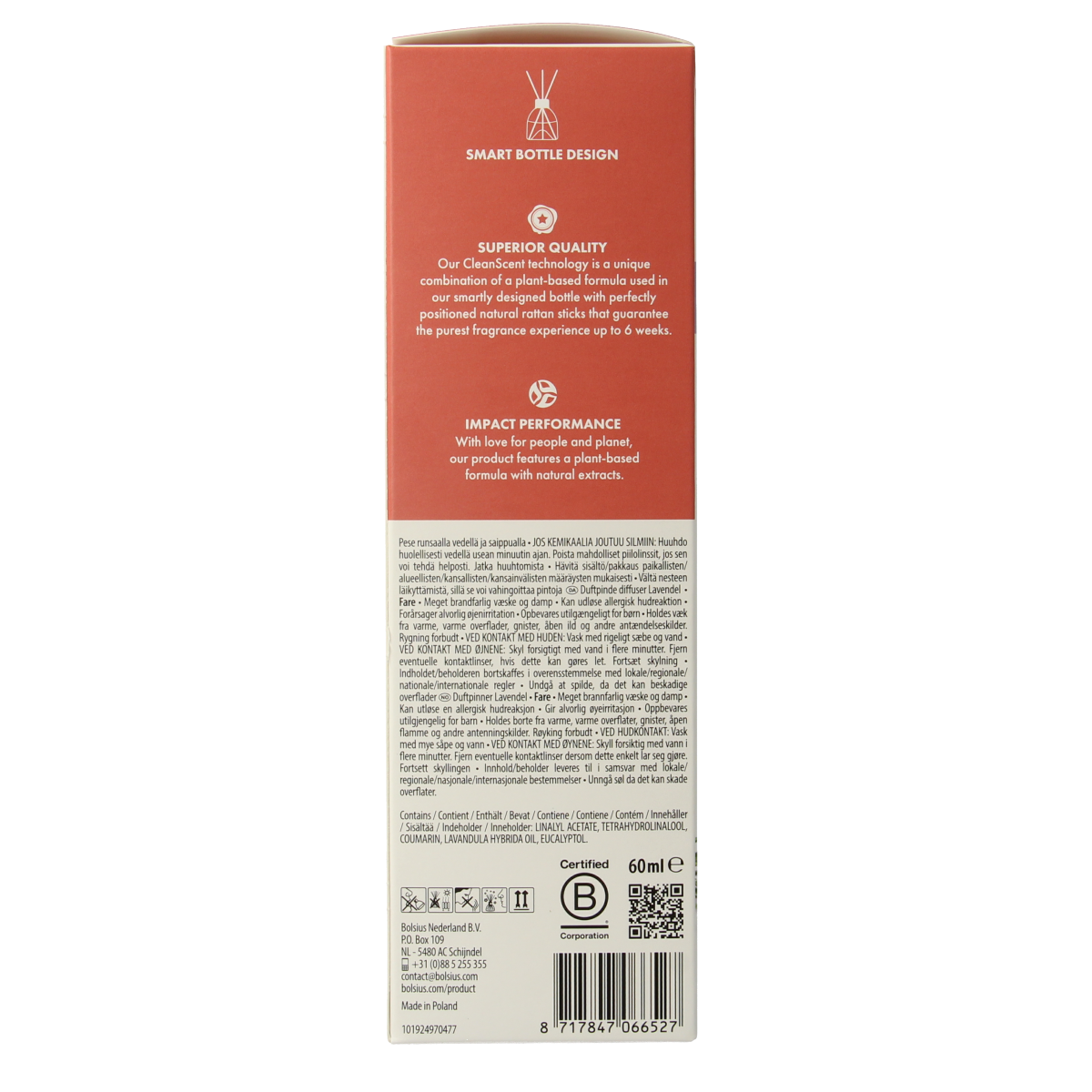Bolsius True Scents geurverspreider lavender 60.00 Milliliter