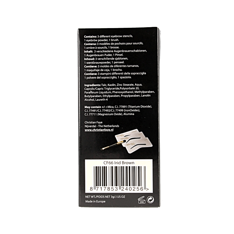 Christian Faye Eyebrow irid brown 3.00 Gram