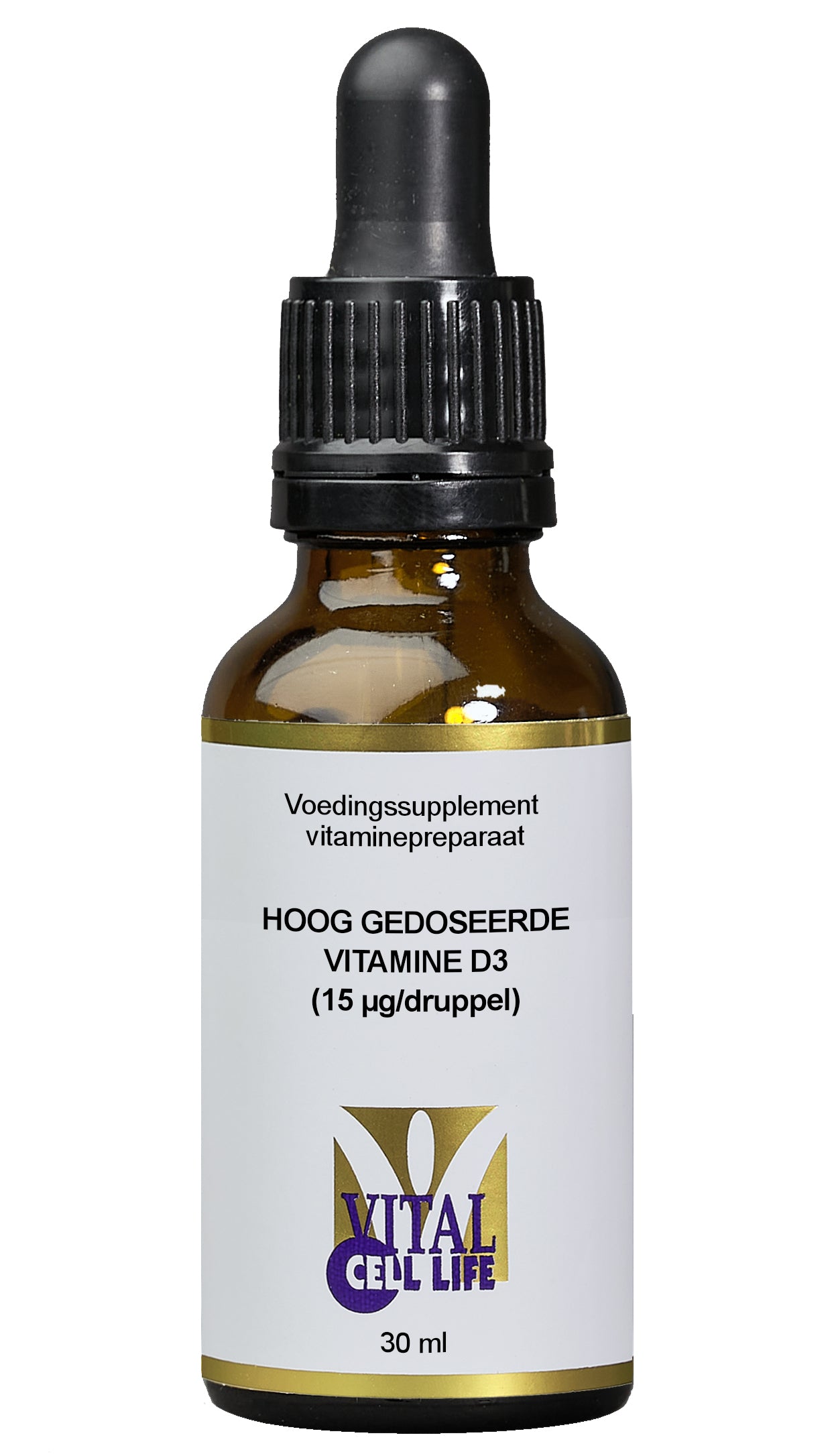 Vital Cell Life Vitamine D3 15mcg druppels 30.00 Milliliter