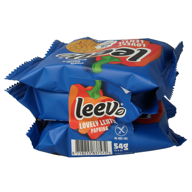 Leev Lovely lentil cakes paprika bio 54 Gram