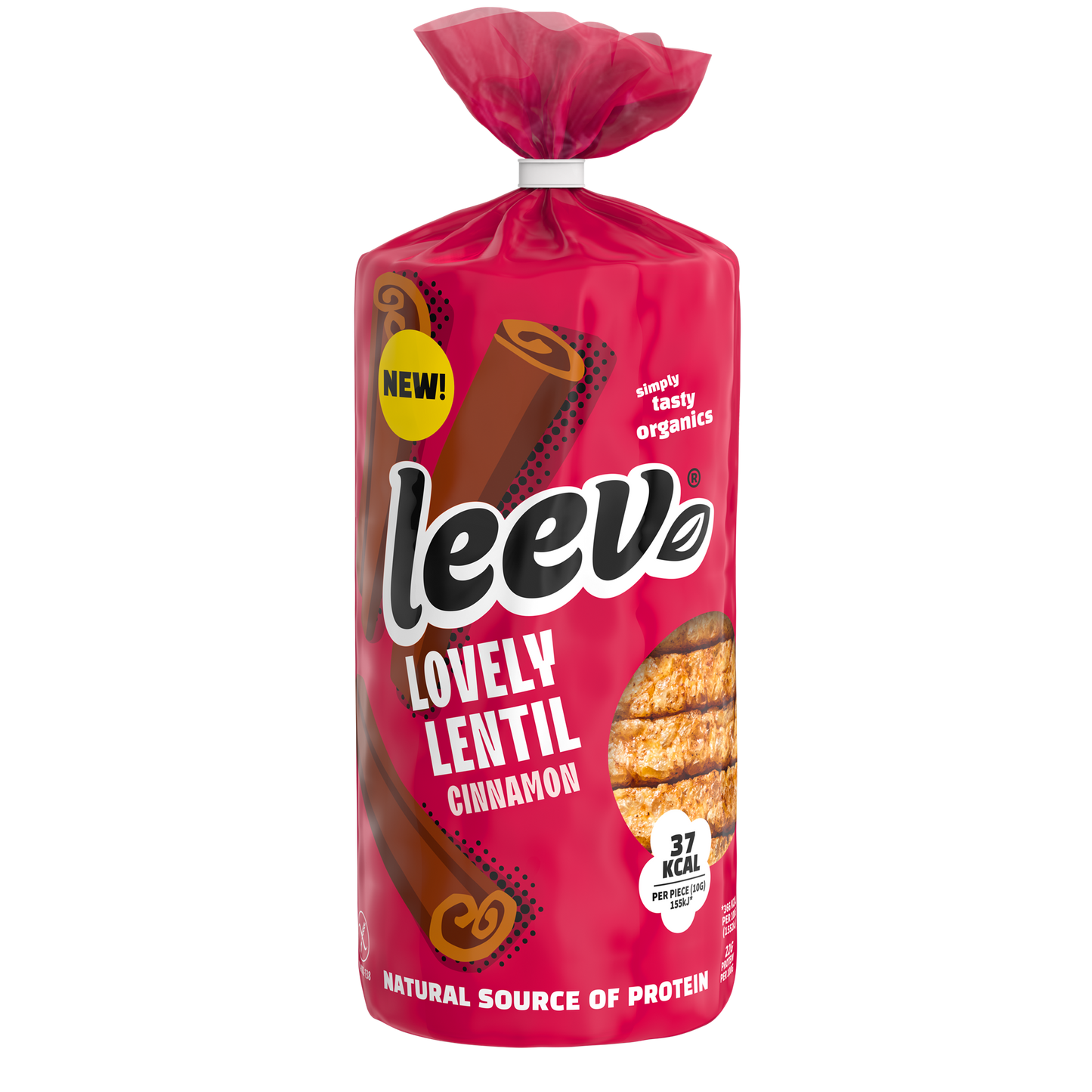 Leev Lovely wafels kaneel bio 130.00 Gram