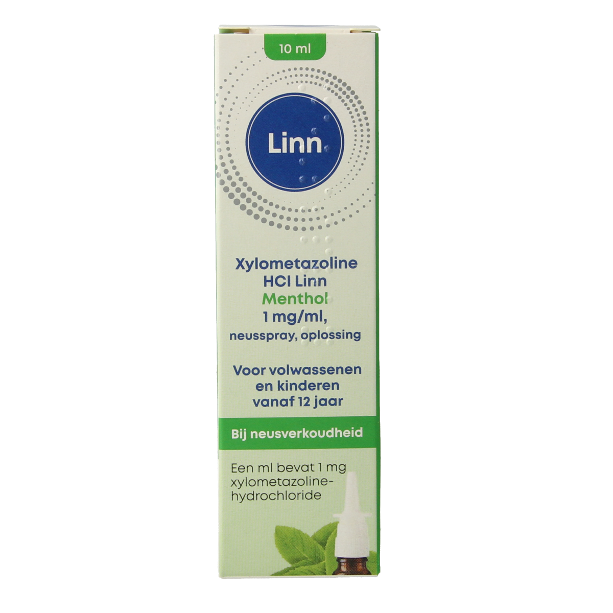 Linn Neusspray xylometazoline/menthol 1mg 10.00 Milliliter