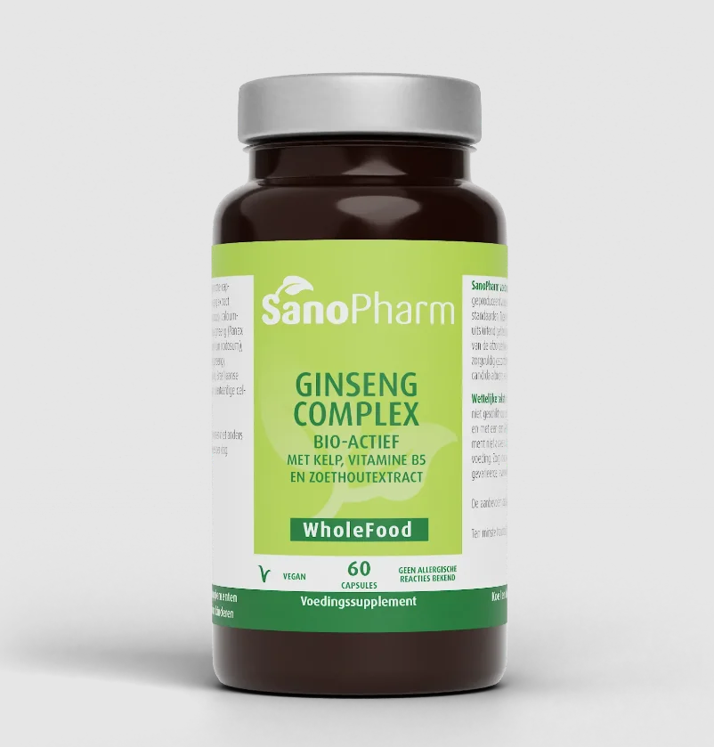 SanoPharm Ginseng complex v/h Adrenal plus wholefood 60.00 Capsules