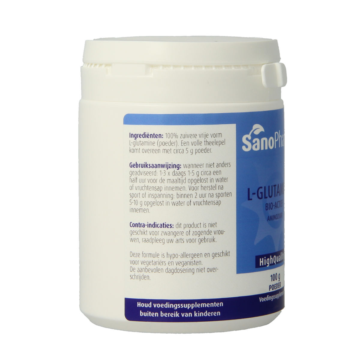 SanoPharm L-Glutamine 100.00 Gram