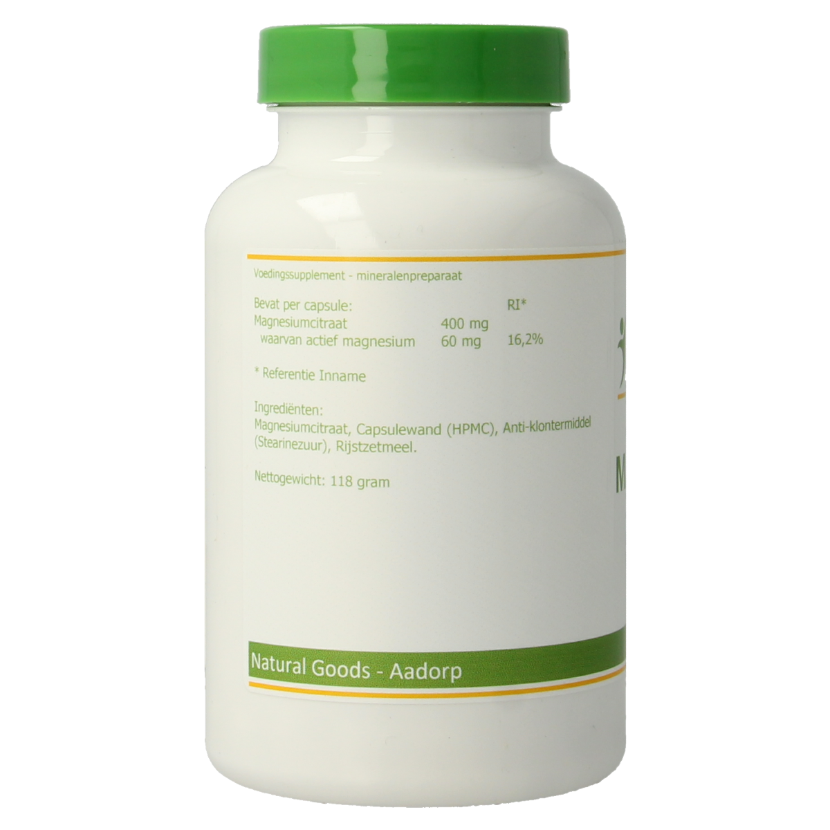 Elvitum Magnesium citraat 180.00 Vegetarische capsules