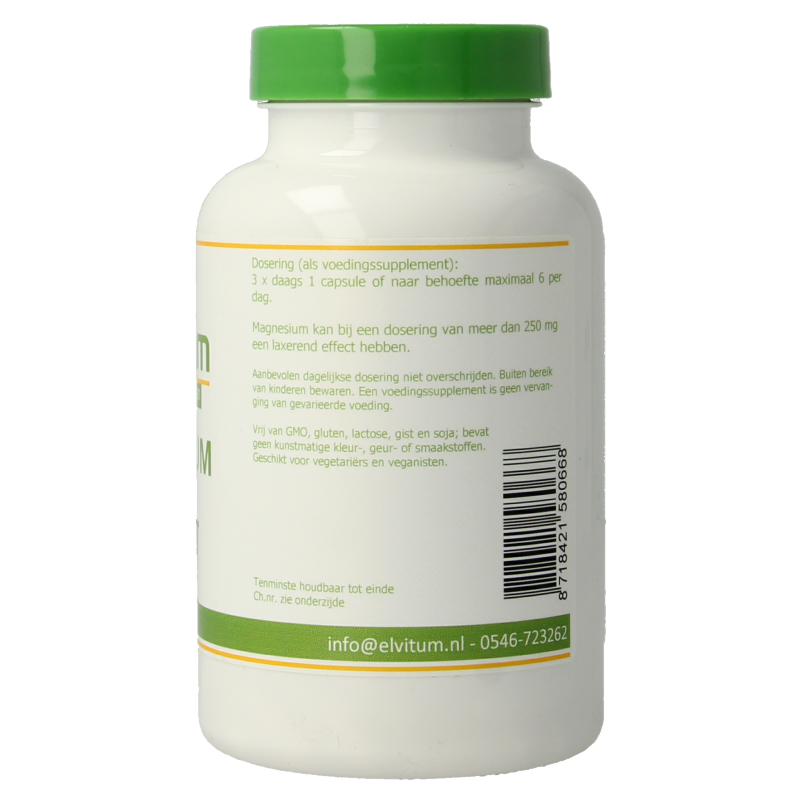 Elvitum Magnesium citraat 180 Vegetarische capsules