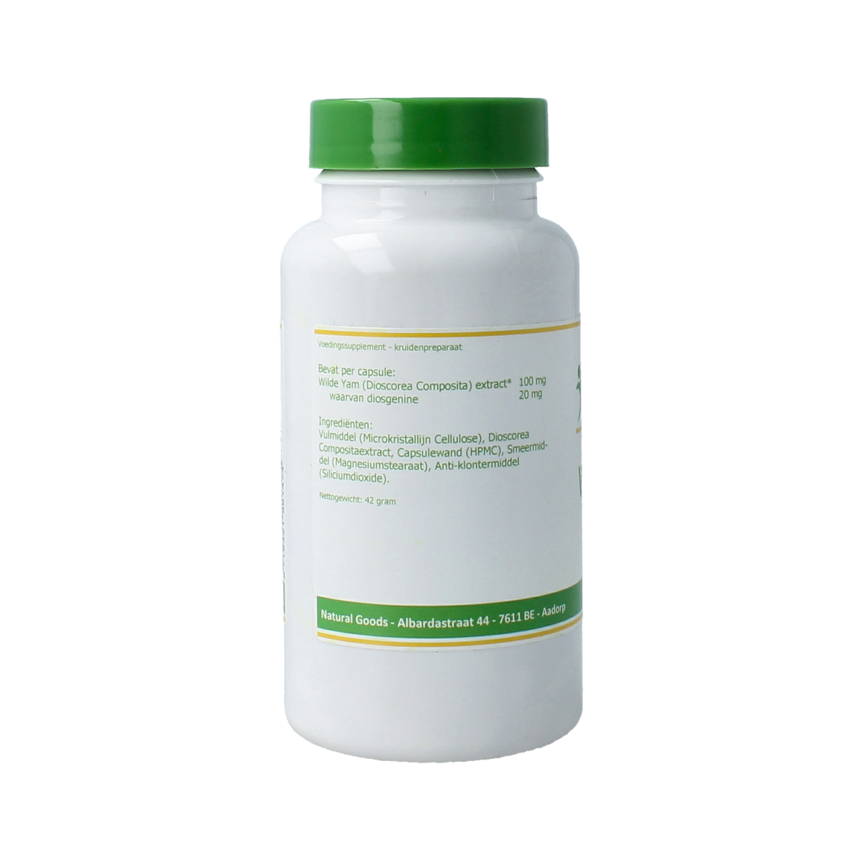 Elvitum Wild yam 100mg 20% diosgenine 120.00 Vegetarische capsules