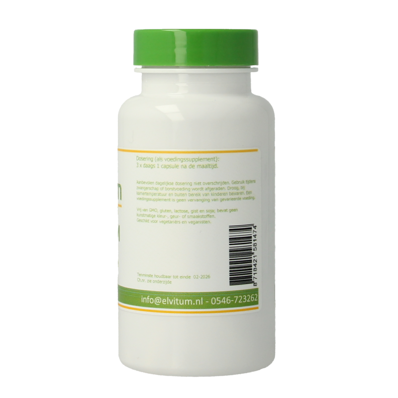 Elvitum Wild yam 100mg 16% diosgenine 120 Vegetarische capsules