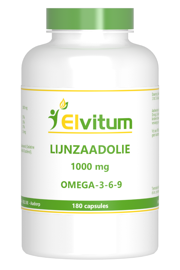 Elvitum Lijnzaadolie omega 3 6 9 180.00 Capsules