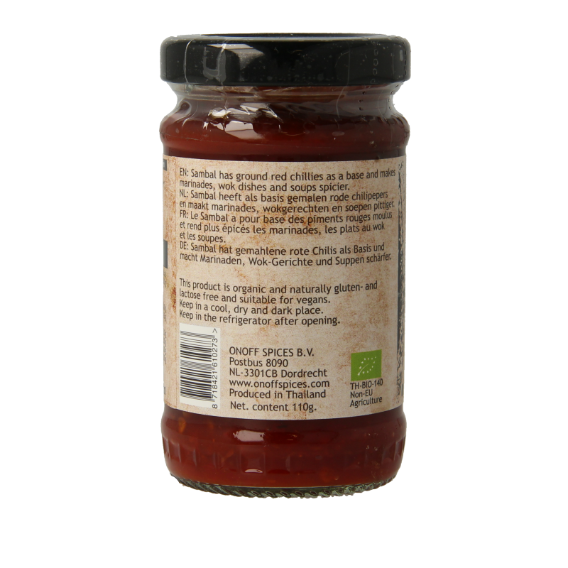 Onoff Sambal oelek bio 110 Gram