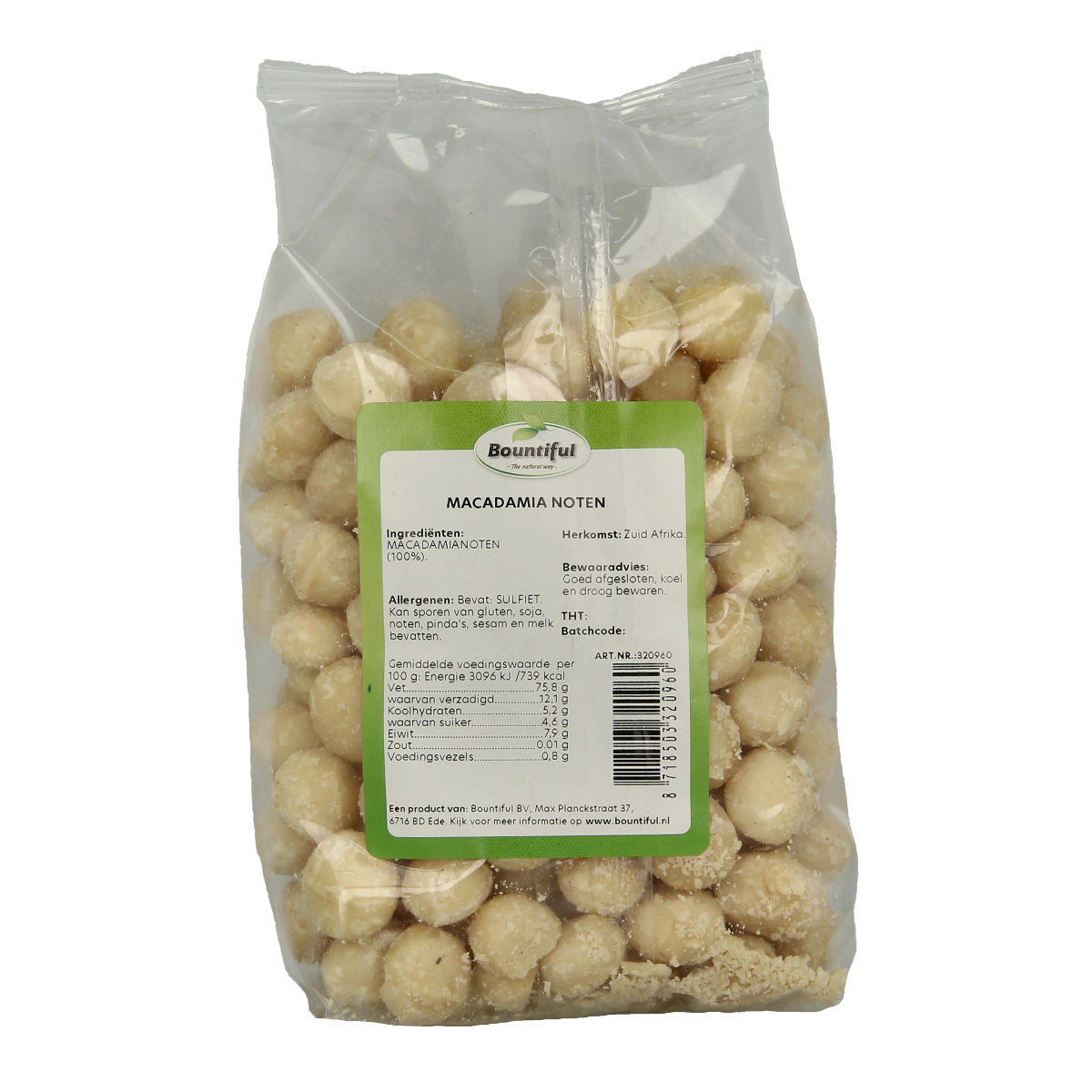 Bountiful Macadamia noten 500.00 Gram