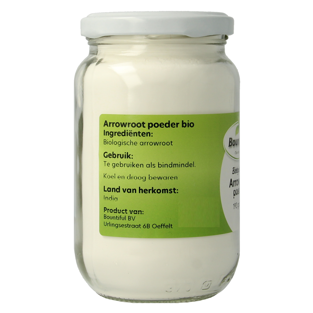 Bountiful Arrowroot poeder bio 190.00 Gram