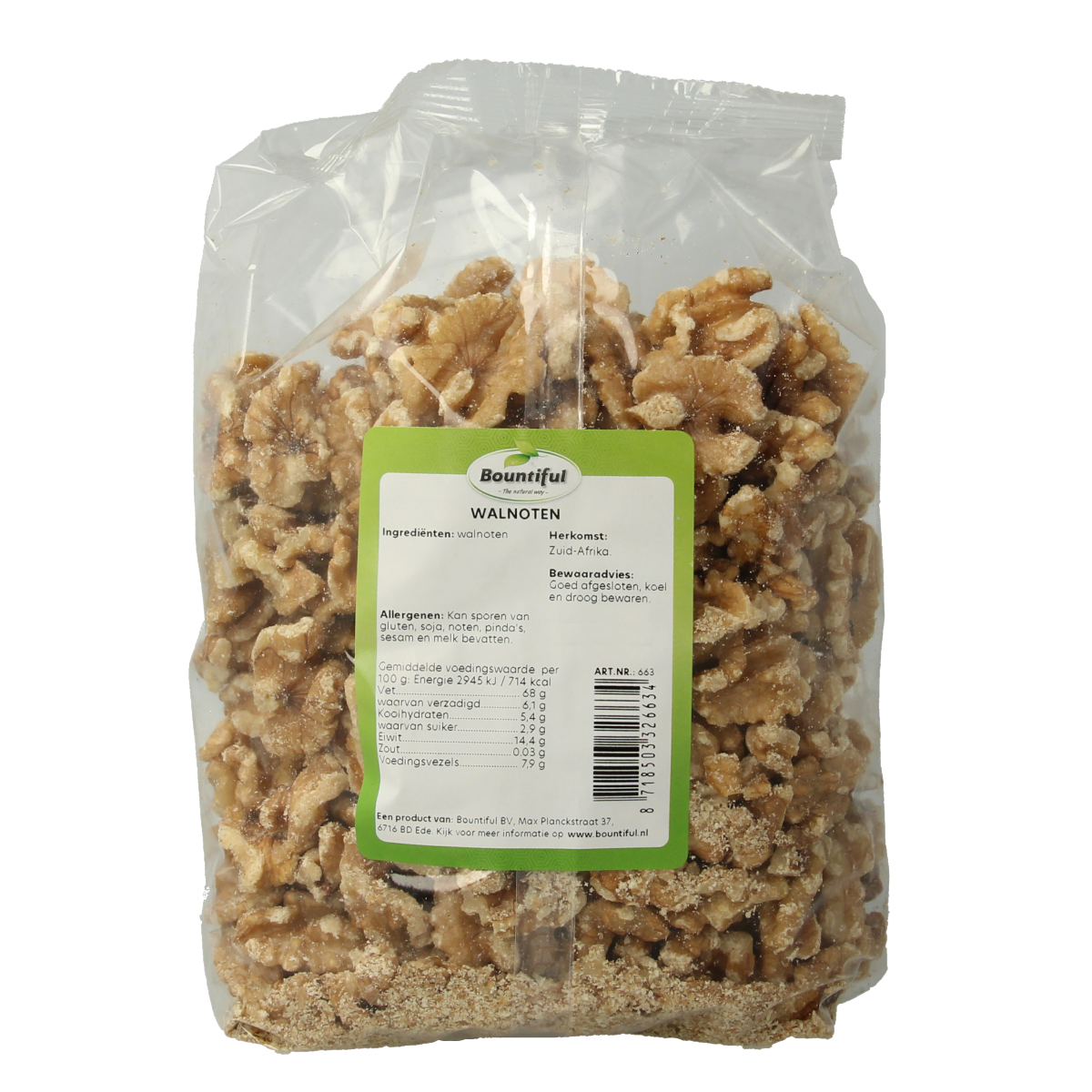 Bountiful Walnoten 500.00 Gram