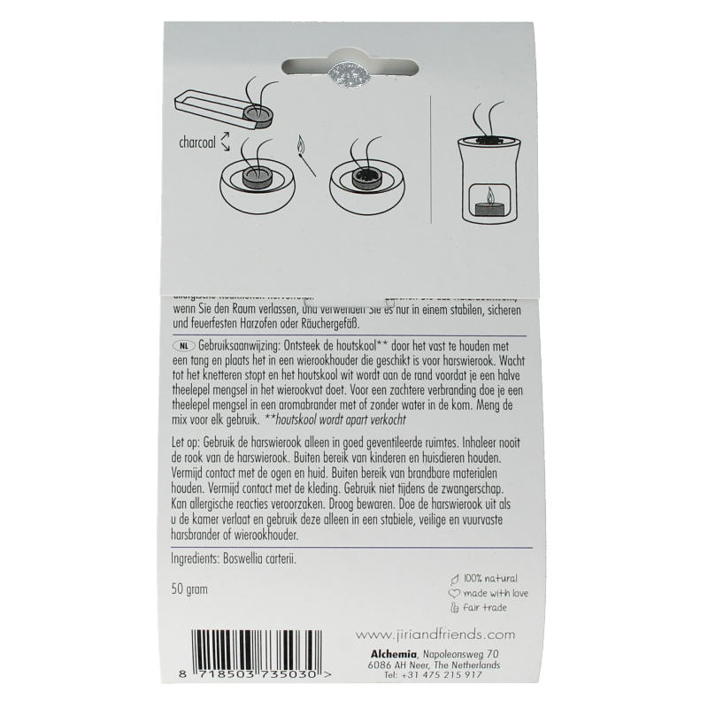 Jiri & Friends Harswierook frankincense oliban 50 Gram