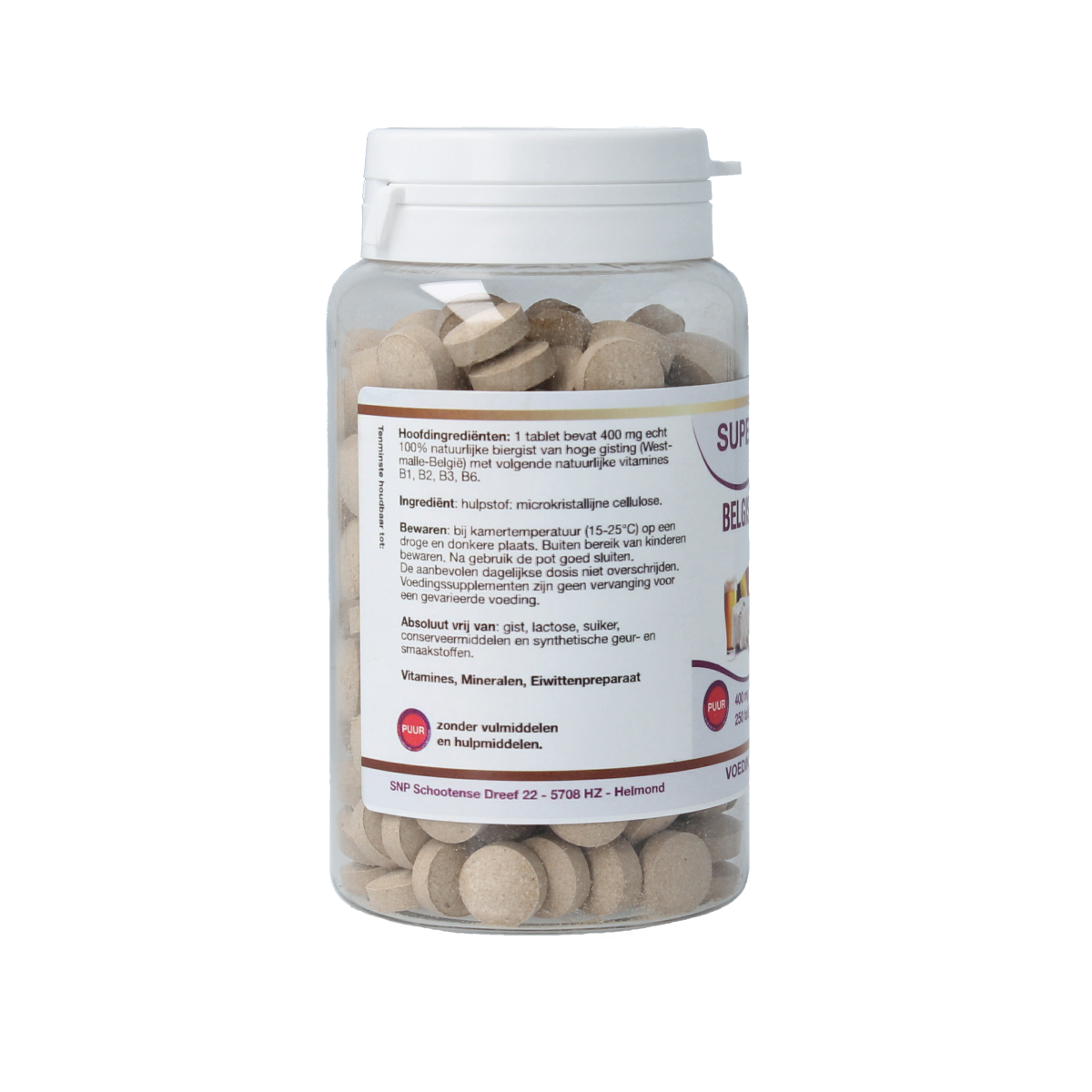 SNP Belgische biergist 400 mg puur 250.00 Tabletten