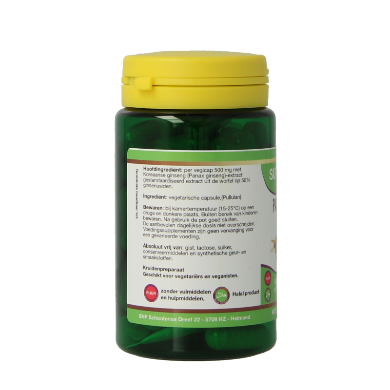 SNP Panax ginseng 500mg puur 60 Vegetarische capsules