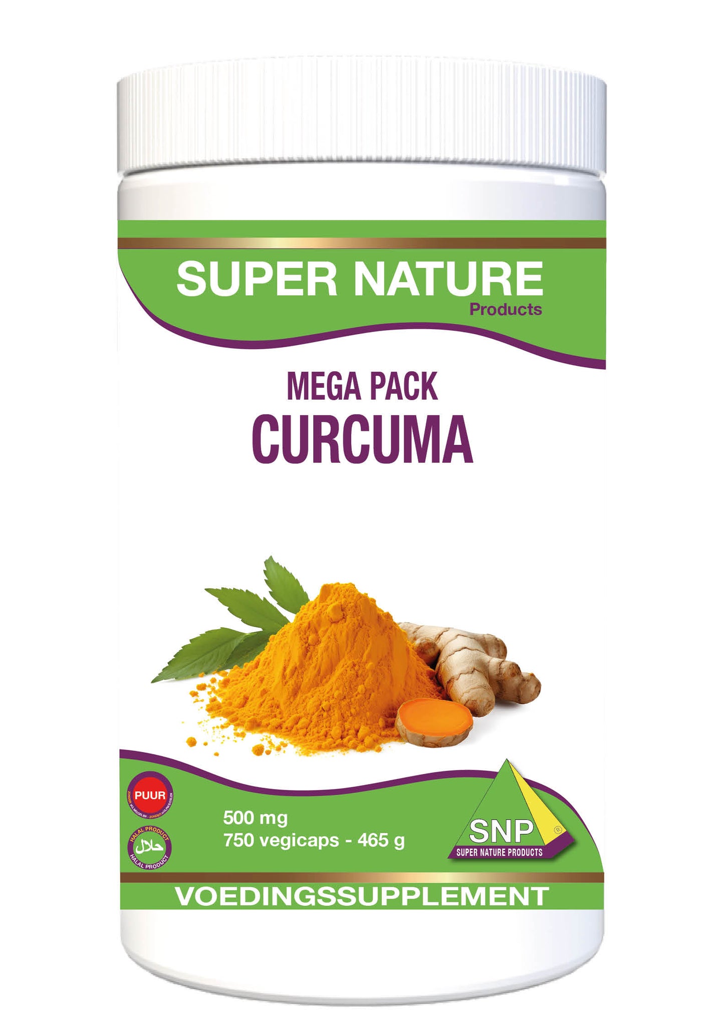SNP Curcuma puur megapack 750.00 Vegetarische capsules