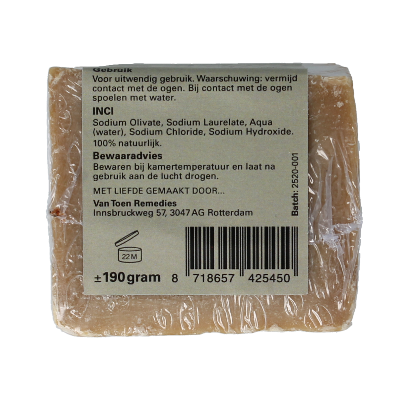 Van Toen Aleppo zeep 35% laurierbesolie 190 Gram