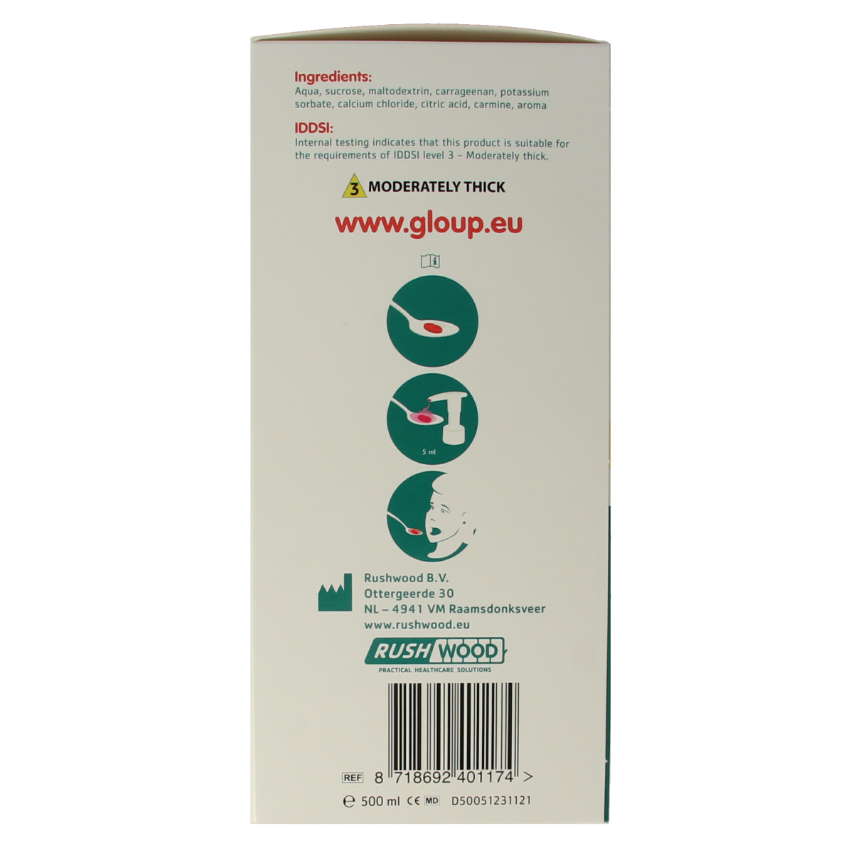 Gloup Original medicatie inname gel aardbei banaan 500.00 Milliliter