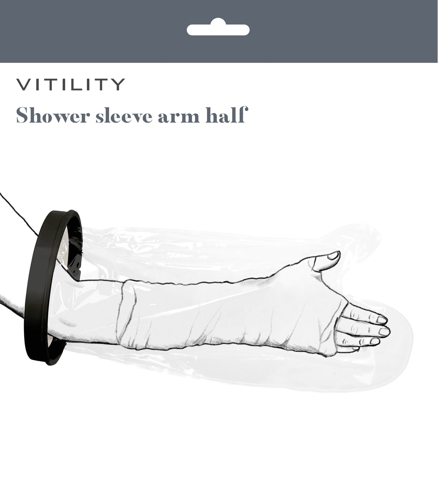 Vitility Douchehoes arm half 1.00 Stuks